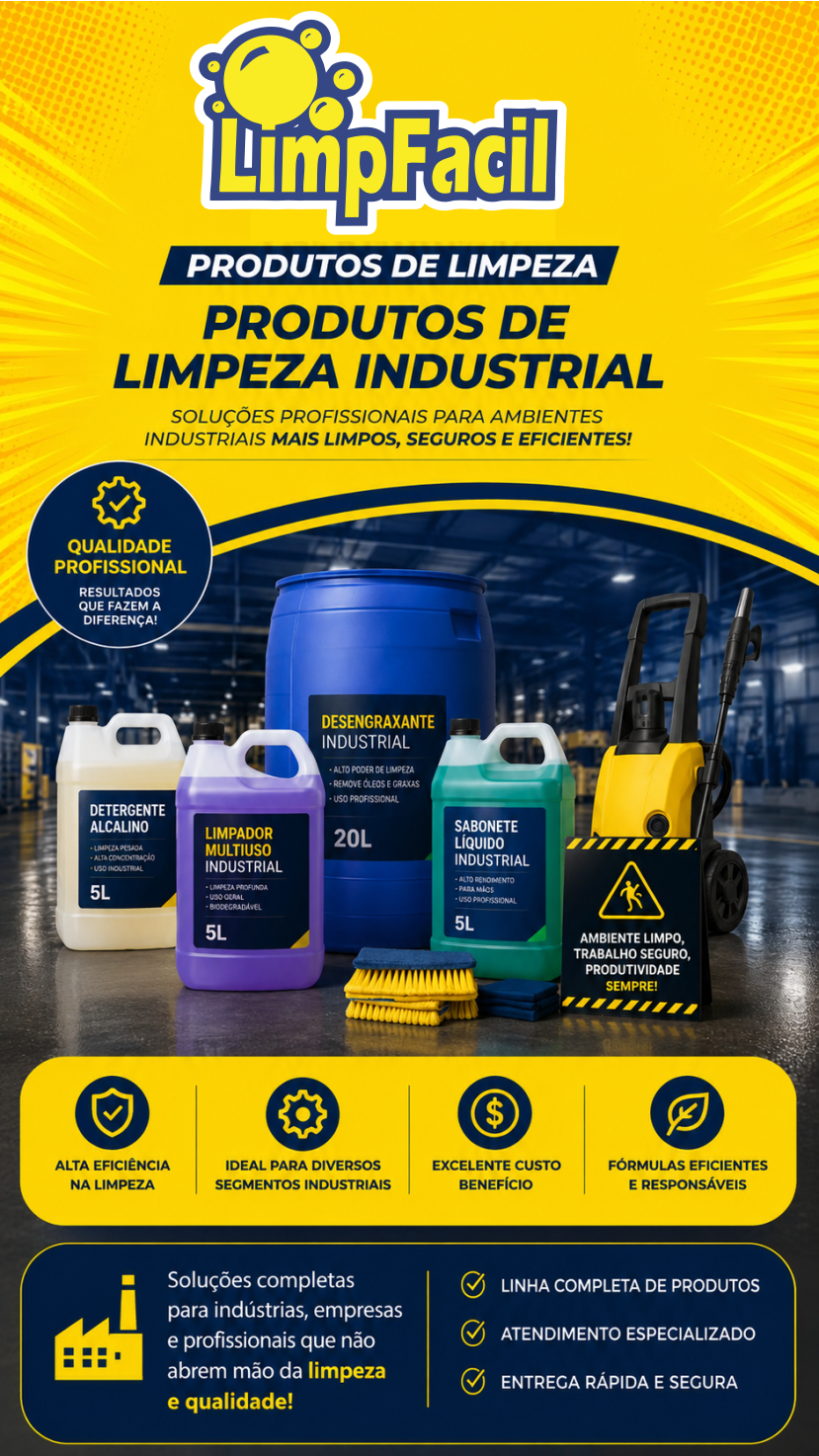 LimpFácil - produtos de limpeza industrial
