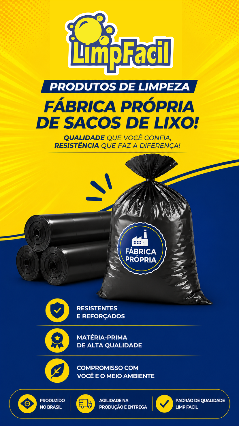 LimpFácil - fábrica própria de sacos de lixo
